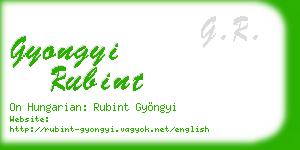 gyongyi rubint business card